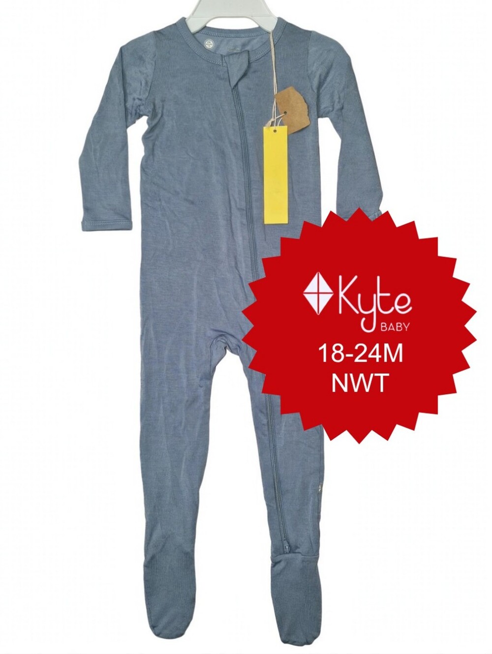 (18-24M) Kyte Baby Zippered Footie